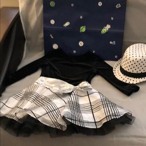 Dress formal silver bow